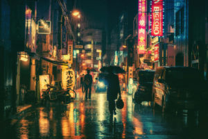 Tokyo de nuit par Masashi Wakui