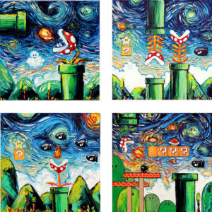 Aja Kusick, une artiste, reprend les peintures de Van Gogh en y ajoutant des personnages de la culture geek et japonisante !