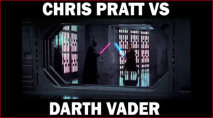 Aviez vous vu Chris Pratt affronter Dark Vador en 2012 dans une pub pour la xbox ?