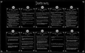 Connais-tu les règles d'utilisation du Death Note ?