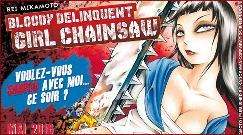 Bloody Delinquent Girl Chainsaw