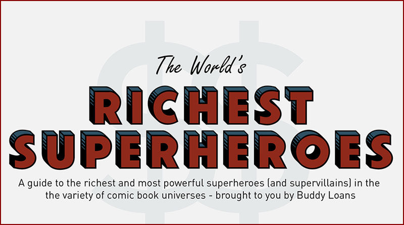 [Infographie] Quel est le super héros le plus riche ??