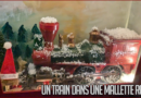 Un train dans une mallette rouge